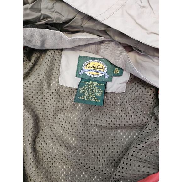 Cabelas For Women Mesh Lined Regular Full-Zip Hooded Rain Jacket Women XL 970018 - Picture 4 of 8